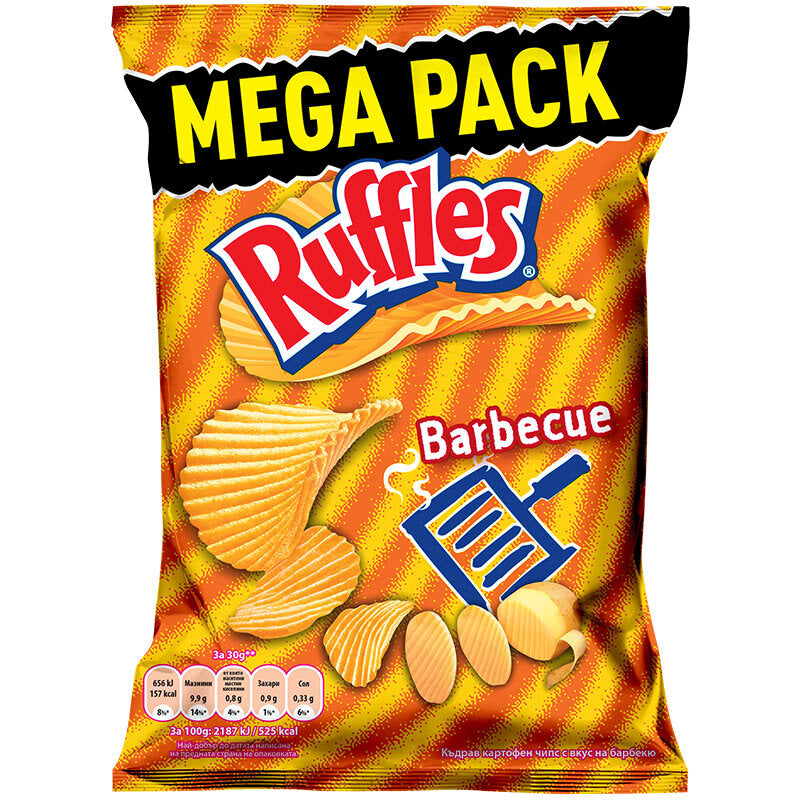 Bbq Rufflees Ruffles Barbecue (MEGA PACK)