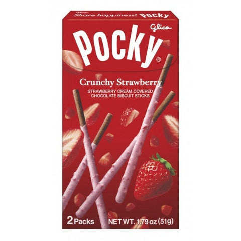 Pocky Crunchy Strawberry Biscuit Sticks